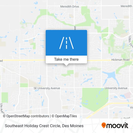 Southeast Holiday Crest Circle map