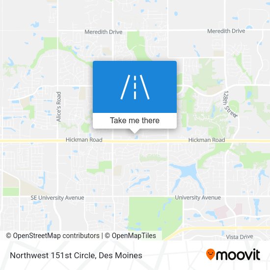 Northwest 151st Circle map