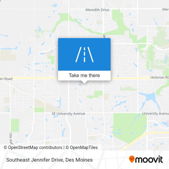 Southeast Jennifer Drive map