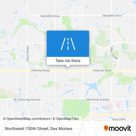 Northwest 150th Street map