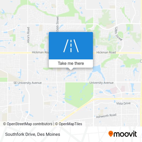 Mapa de Southfork Drive