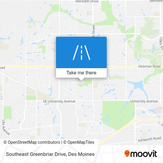 Mapa de Southeast Greenbriar Drive
