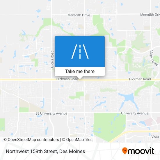 Northwest 159th Street map