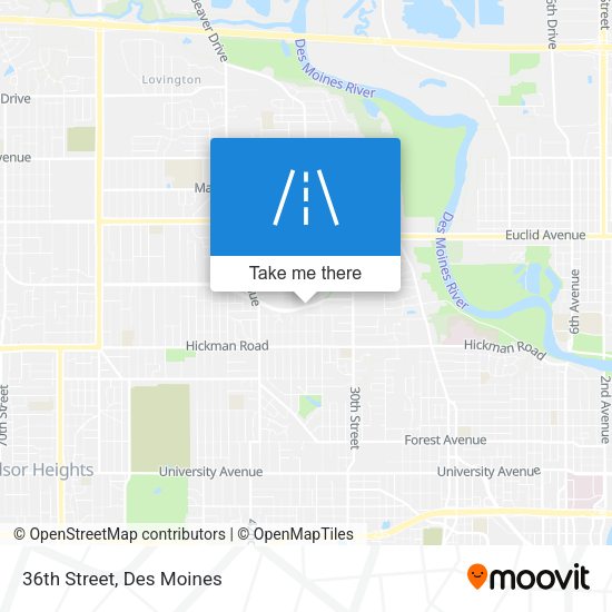 Mapa de 36th Street
