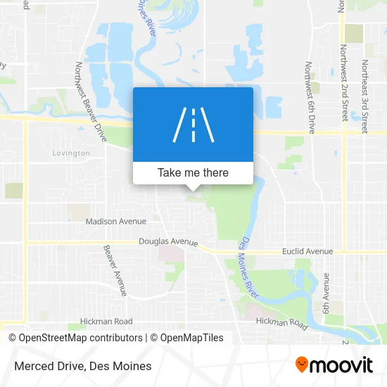 Merced Drive map