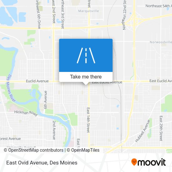 Mapa de East Ovid Avenue
