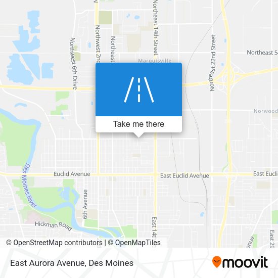East Aurora Avenue map