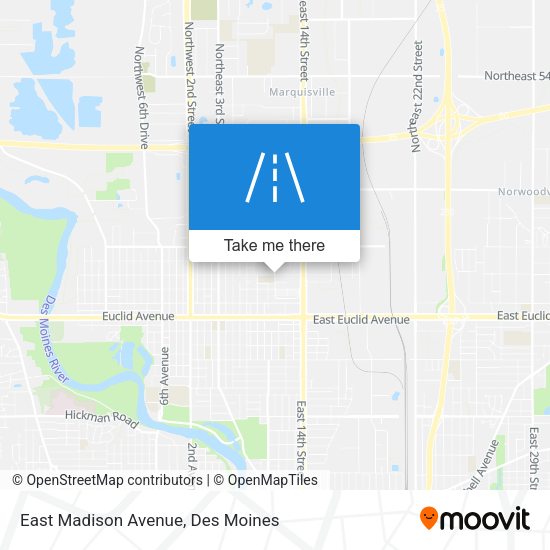 East Madison Avenue map