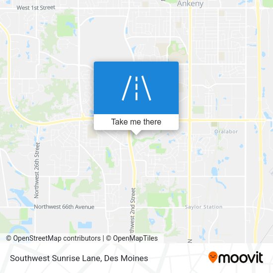 Mapa de Southwest Sunrise Lane