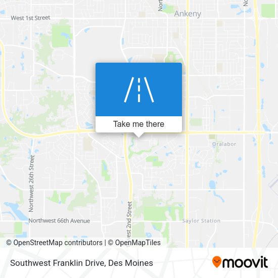 Southwest Franklin Drive map