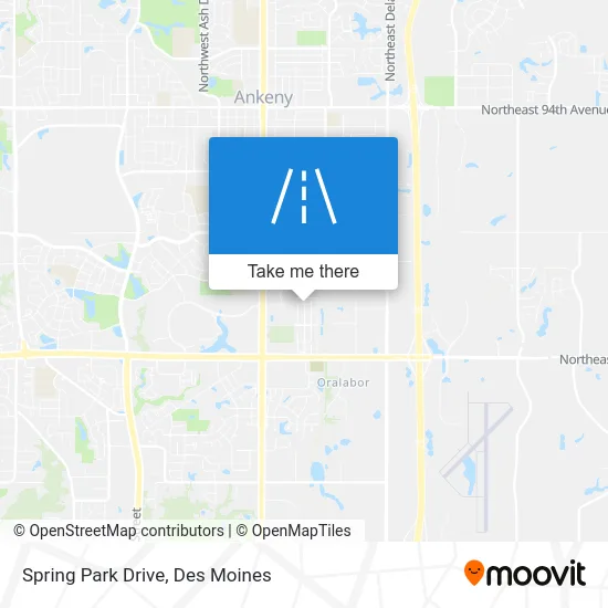 Spring Park Drive map