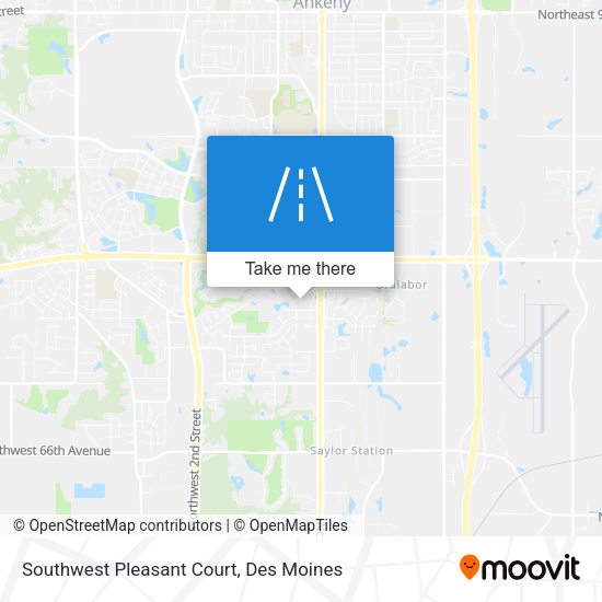 Southwest Pleasant Court map