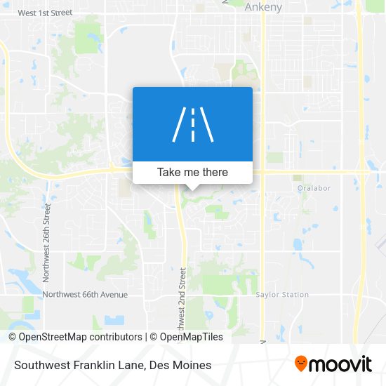 Southwest Franklin Lane map