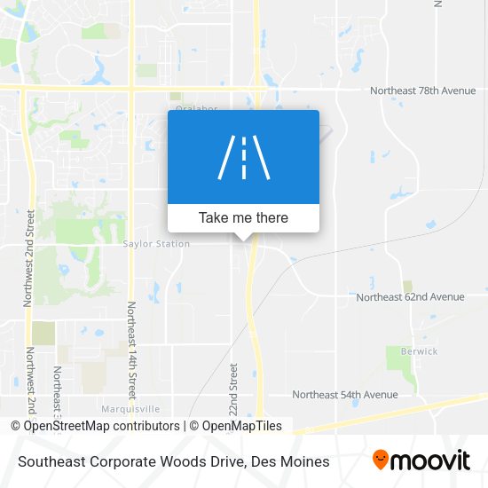 Southeast Corporate Woods Drive map