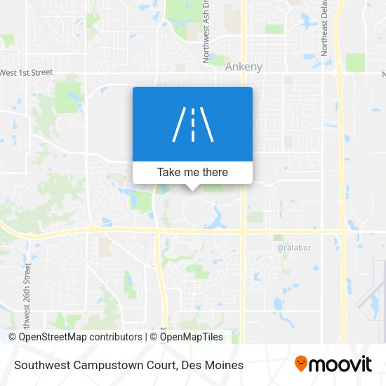 Southwest Campustown Court map
