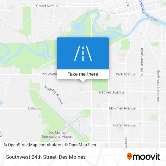 Southwest 24th Street map