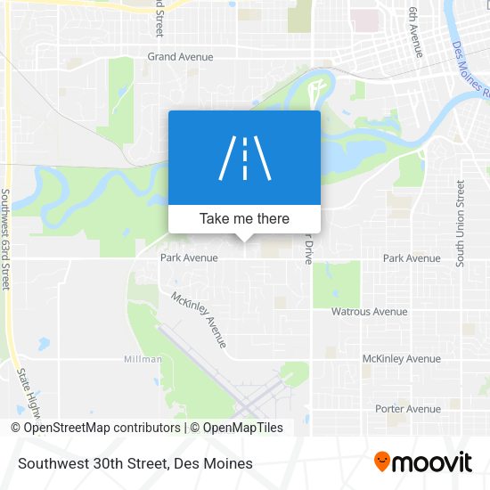 Mapa de Southwest 30th Street