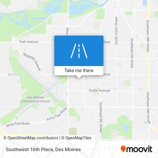Mapa de Southwest 16th Place