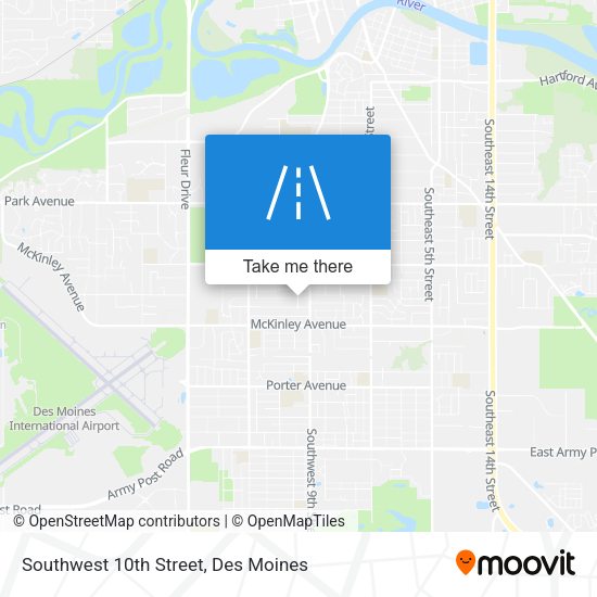 Mapa de Southwest 10th Street