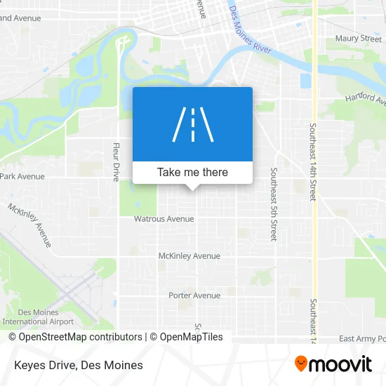 Keyes Drive map