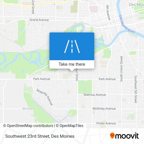 Southwest 23rd Street map