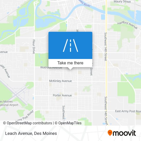 Mapa de Leach Avenue