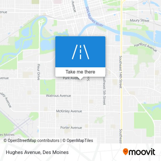 Mapa de Hughes Avenue