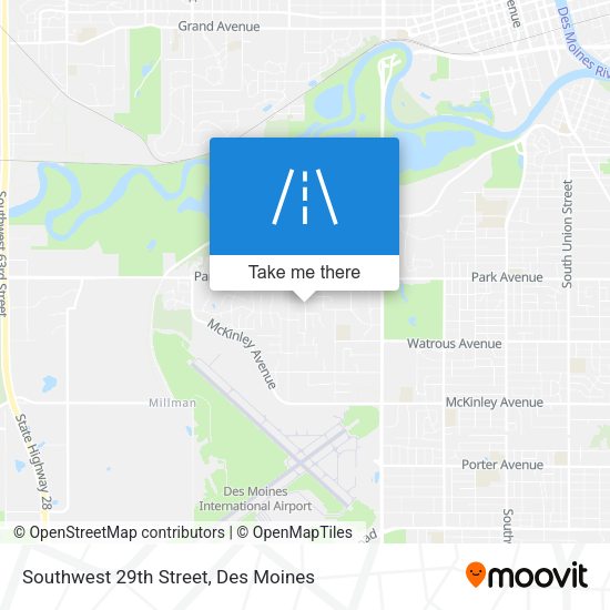 Southwest 29th Street map