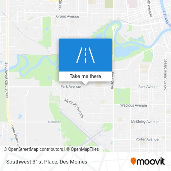 Southwest 31st Place map