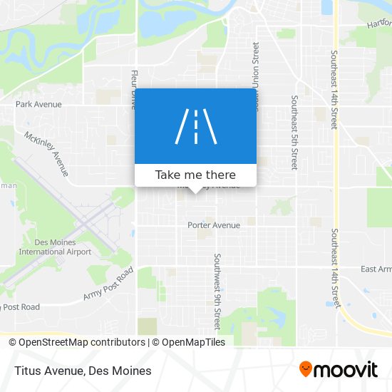 Titus Avenue map