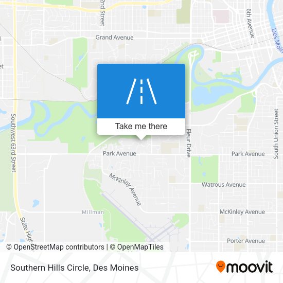 Southern Hills Circle map