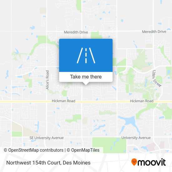 Mapa de Northwest 154th Court