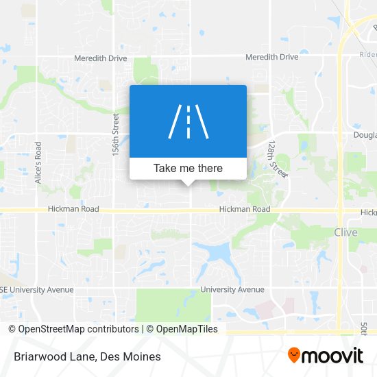 Mapa de Briarwood Lane