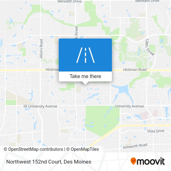 Northwest 152nd Court map