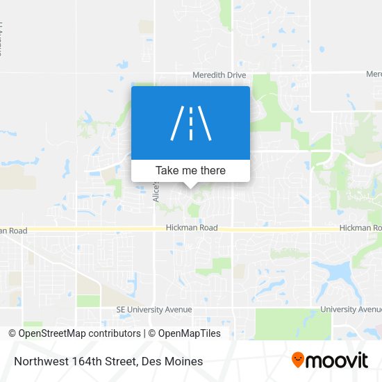 Northwest 164th Street map