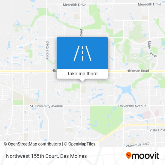 Northwest 155th Court map