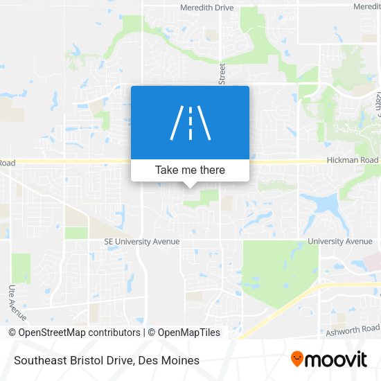 Southeast Bristol Drive map