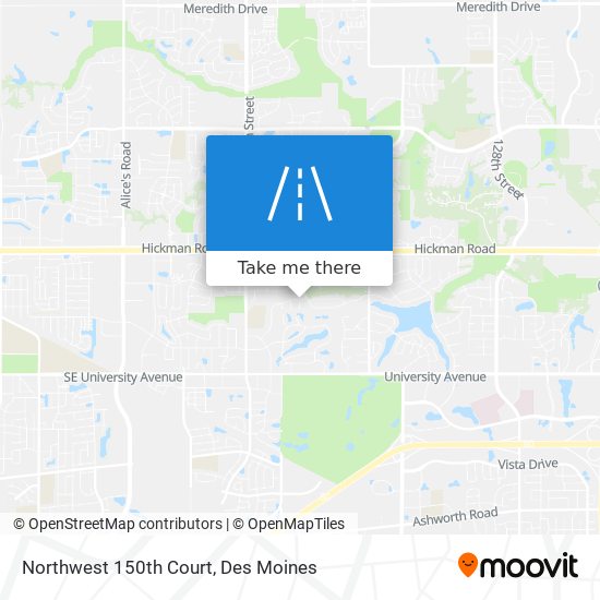 Mapa de Northwest 150th Court