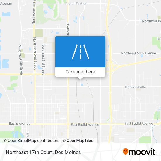 Northeast 17th Court map