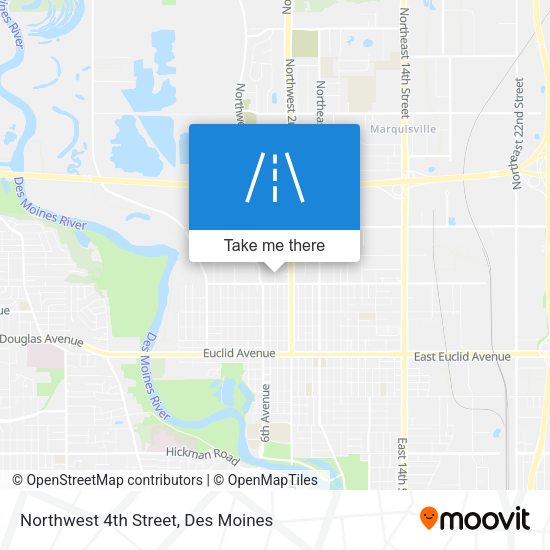 Northwest 4th Street map