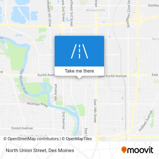 North Union Street map