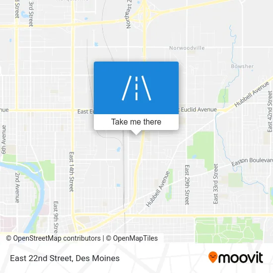 Mapa de East 22nd Street