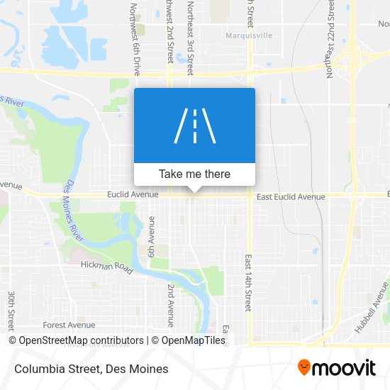 Columbia Street map