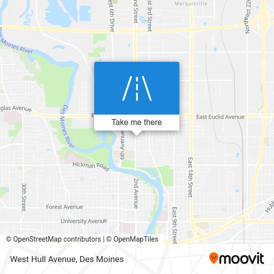 Mapa de West Hull Avenue