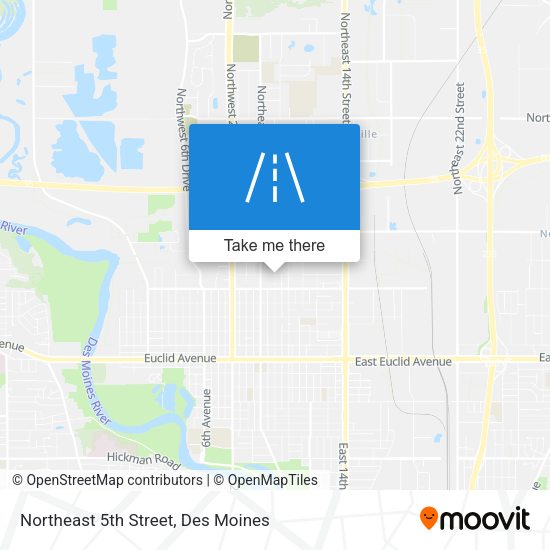 Northeast 5th Street map
