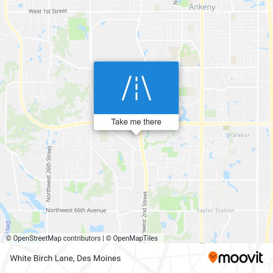 White Birch Lane map
