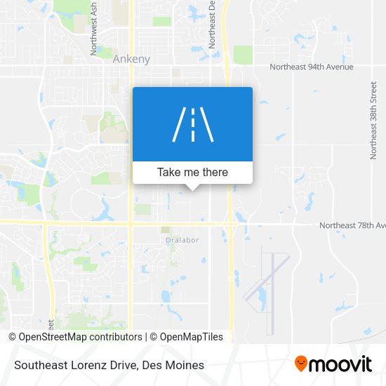 Southeast Lorenz Drive map