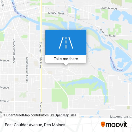 East Caulder Avenue map