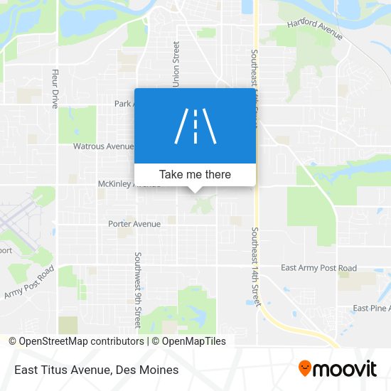 East Titus Avenue map