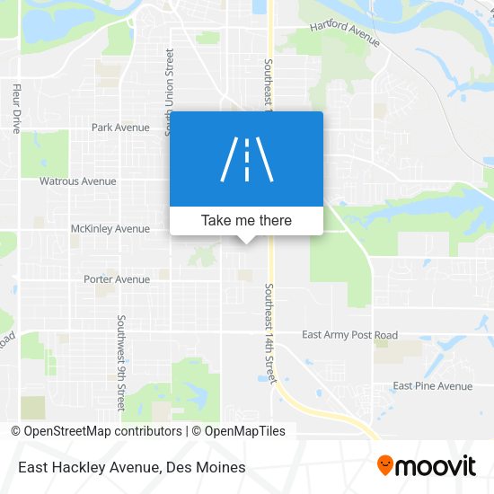 East Hackley Avenue map